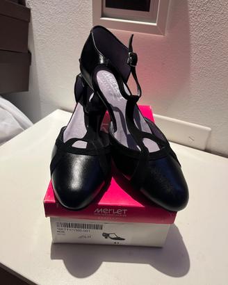 Scarpe da Ballo Merlet Betty Liscio Sala Tango