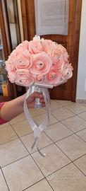 Bouquet rose per prima comunione