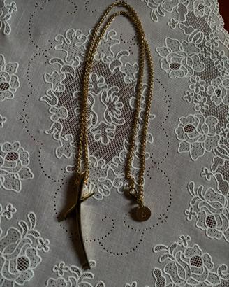 Collana con croce stilizzata Unoaerre