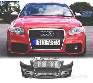 PARAURTI ANTERIORE AUDI A4 04-07 LOOK RS4 GRIGLIA 