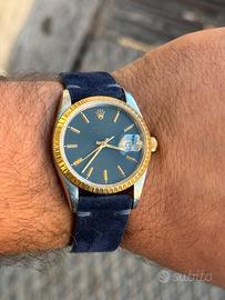 🔵 Rolex Date Ref. 15223 Blu Cassa No Fori 🔵