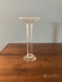 Candelabro vetro soffiato di Murano vintage