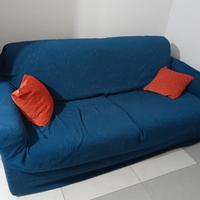 divano letto matrimoniale con copridivano e cuscin