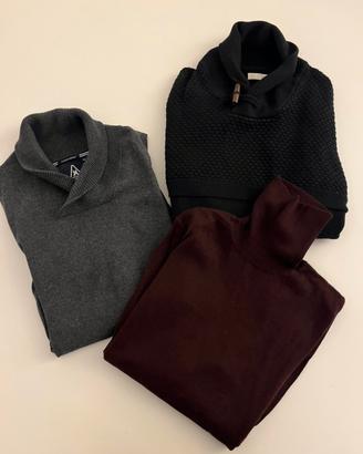 Tris Maglioni Uomo taglia M - Zara/Gaastra/Celio