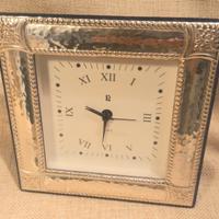 Orologio sveglia da tavolo  cornice Argento 925
