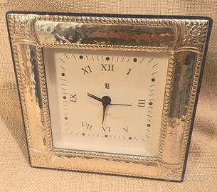 Orologio sveglia da tavolo  cornice Argento 925
