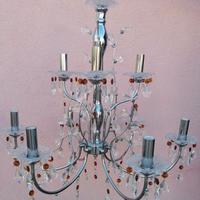 Lampadario elegante cromato