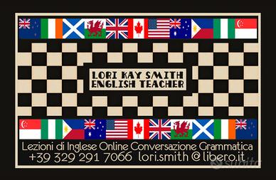 Insegnante Madrelingua Inglese Americana Online