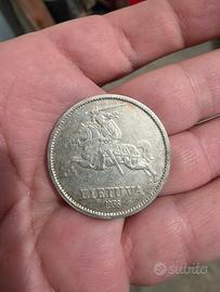 moneta da 10 litu lituani del 1936