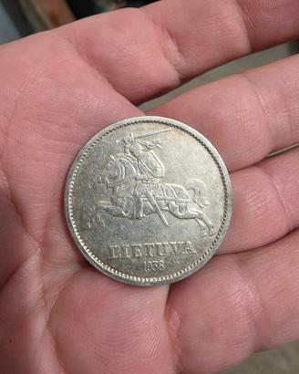 moneta da 10 litu lituani del 1936