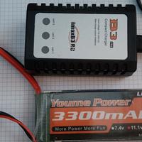 Batteria LIPO + caricatore + oggetto gratuito