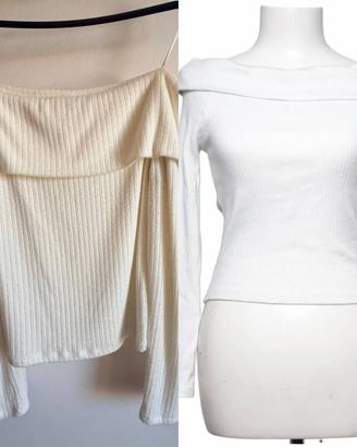 Blusa Stradivarius con spalle scoperte