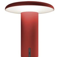 Artemide lampada tavolo Takku rossa