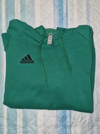 Felpa ADIDAS originale con cappuccio colore verde