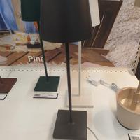 Lampada orig. poldina ricaricabile alluminio RGB