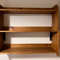 Libreria in legno da parete