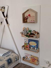 Libreria frontale montessoriana per bambini bimbi