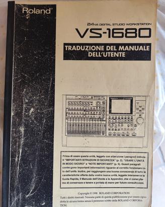 Roland vs 1680 manuale