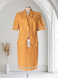 tailleur in lino Lancetti vintage 