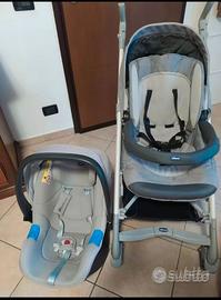 Trio carrozzina passeggino ovetto chicco love up