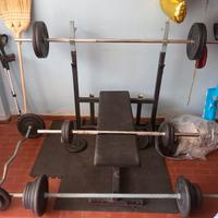 Panca inclinabile + rack