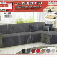 COPRIDIVANO PER DIVANO 3 POSTI CON PENISOLA 250 cm