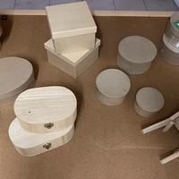 Decoupage oggetti grezzi stock