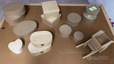 Decoupage oggetti grezzi stock