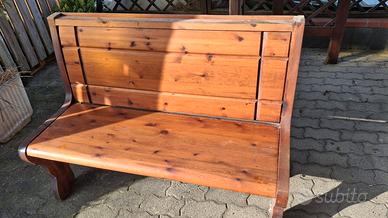 cassapanca in legno massiccio