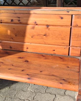 cassapanca in legno massiccio