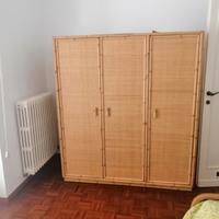 cameretta in vimini stile vintage