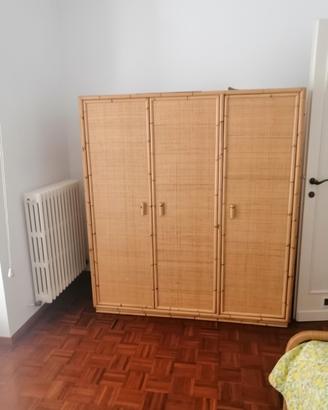 cameretta in vimini stile vintage