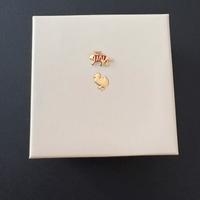 Ciondolo oro giallo 18kt e smalto la tigre dodo