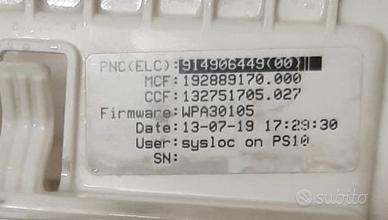 Scheda elettronica configurata ZOPPAS PWH71211A