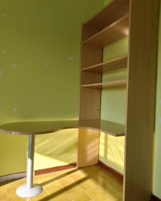 scrivania ad angolo con libreria integrata NO IKEA