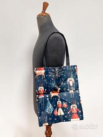 Shopper Natalizio in Tessuto resistente Borsa