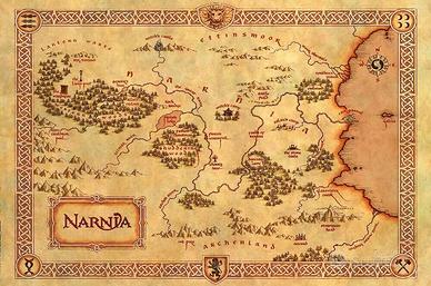 Narnia Poster mappa del tesoro