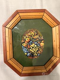 Quadro ricamato a punto croce