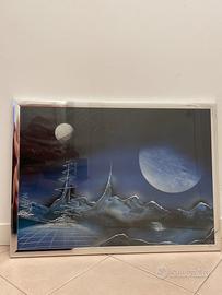 Quadro con tecnica a bomboletta spray