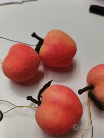 Decorazioni Natale vintage 6 pesche