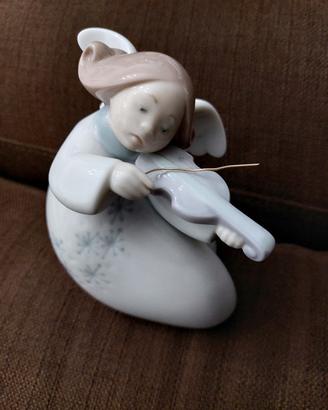 Statuetta lladró 6529 angelo con violino 