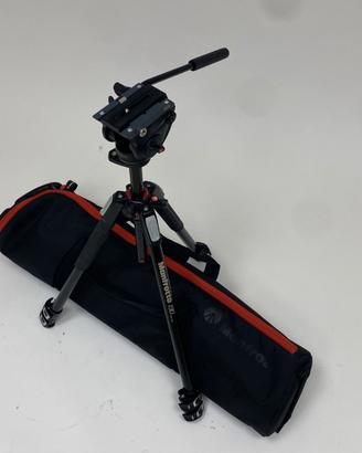 Manfrotto 190 + Testa Fluida MVH500AH + Borsa
