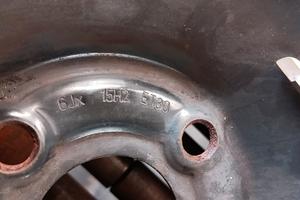 Cerchi in ferro da 15" Fiat