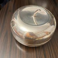 Mela contenitore silver plated