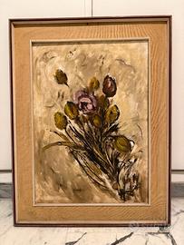 Dipinto Luigi Ferrata 1977 olio su tela firmato