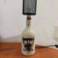Lampada bottiglia artigianale knut hansen gin
