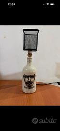 Lampada bottiglia artigianale knut hansen gin