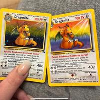 Pokemon Dragonite Holo Fossil Vintage Originale