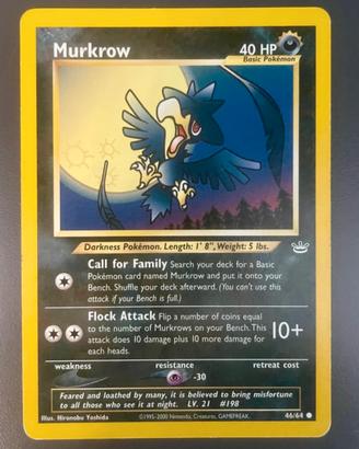 Murkrow mazzo neo revelation