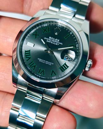 Rolex DJ 41mm Wimbledon 126300 nuovo 10/2026 full